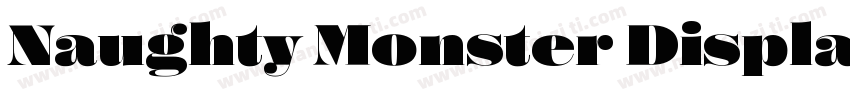 Naughty Monster Display Font字体转换